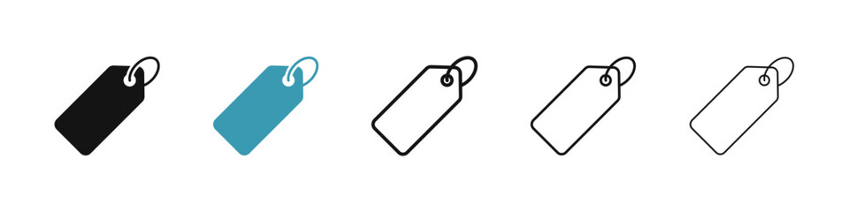 Tag icon illustration vector symbol set