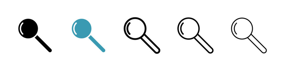 Search icon illustration vector symbol set