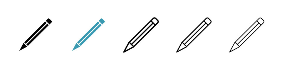 Pencil icon illustration vector symbol set