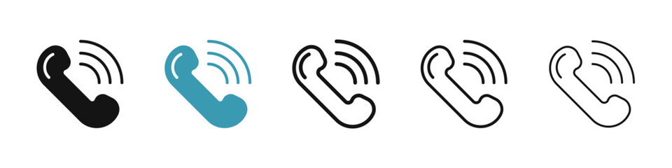Phone icon illustration vector symbol set