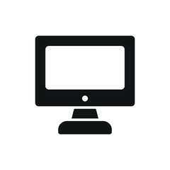 Flat computer icon, ideal for digital work, education, online use, office tools, and tech illustrations.