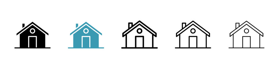 Home icon illustration vector symbol set
