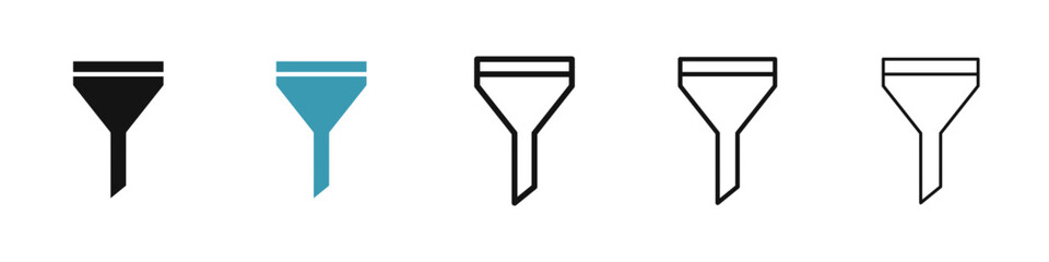 Filter icon illustration vector symbol set