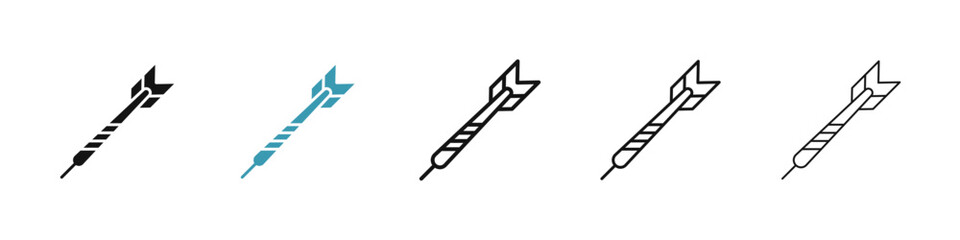 Dart icon illustration vector symbol set