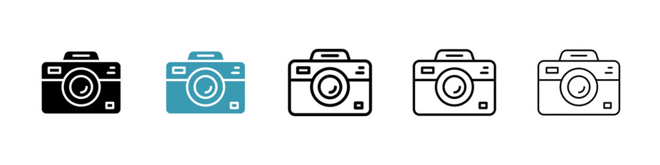 Camera icon illustration vector symbol set