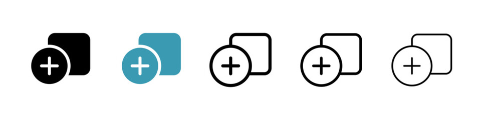 Add icon illustration vector symbol set