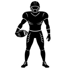 Fototapeta premium american football player vector