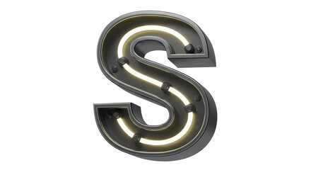 Naklejka premium letter S