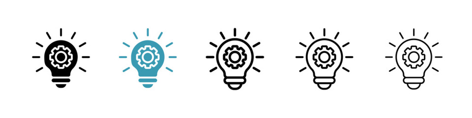 Implementation line icon in art style vector