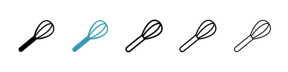 Whisk line icon in art style vector
