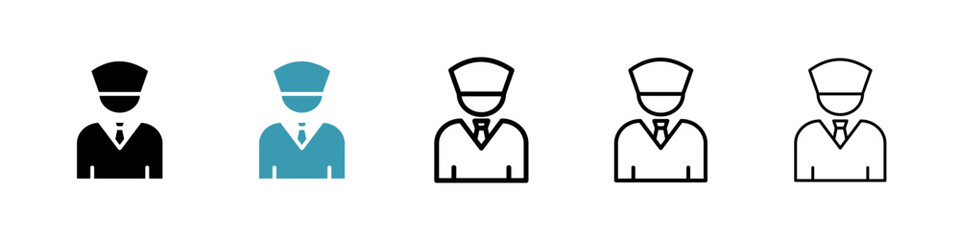 Valet line icon in art style vector