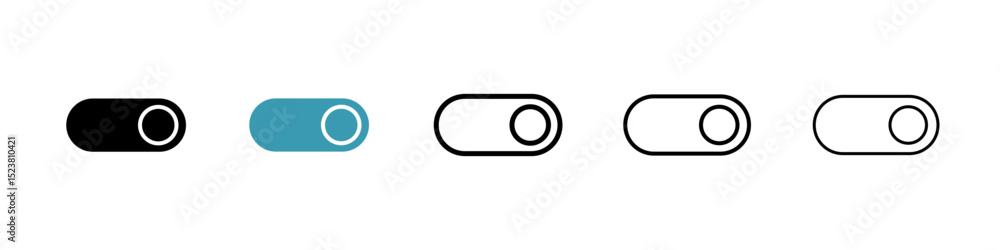 Poster switch line icon in art style vector