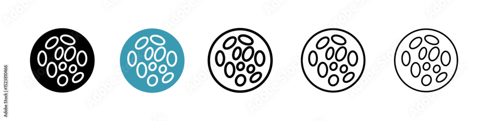 Poster thalassaemia line icon in art style vector