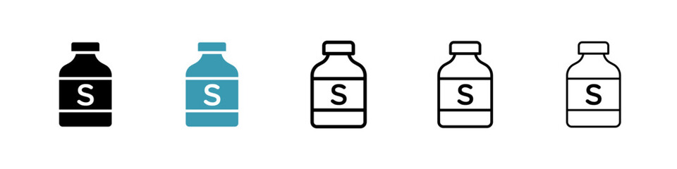 Solvent line icon in art style vector