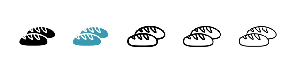 Steamed bread line icon in art style vector