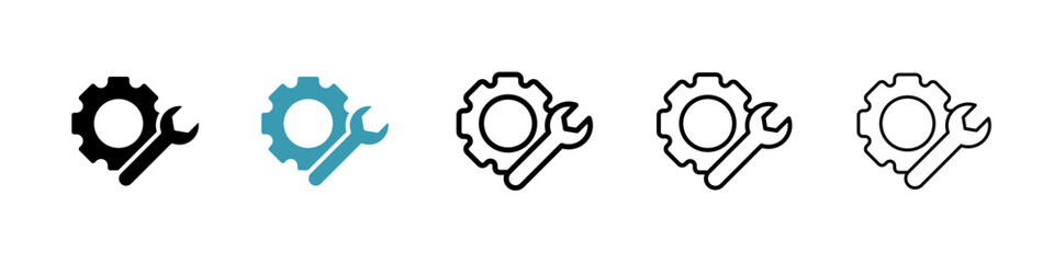Productivity tools line icon in art style vector