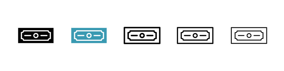 Money line icon in art style vector