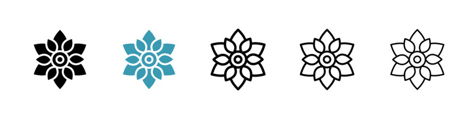 Magnolia line icon in art style vector