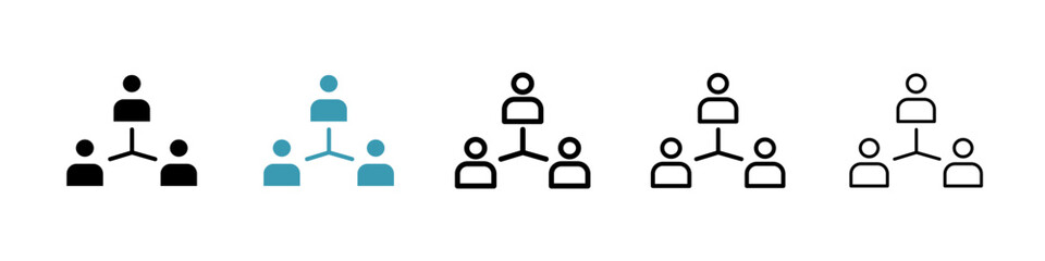 Coordinate line icon in art style vector