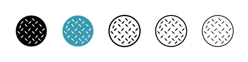 Anti skid feet line icon in art style vector