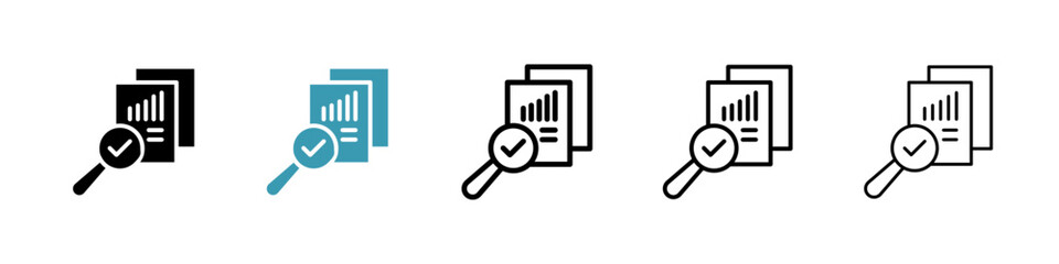 Auditors line icon in art style vector