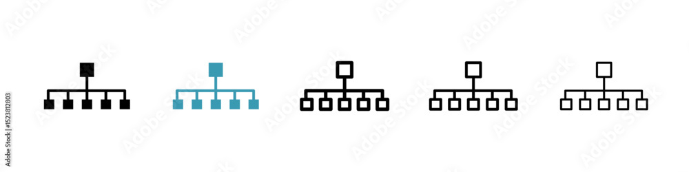 Poster classification line icon in art style vector