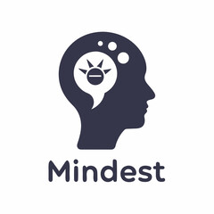 human head silhouette with idea