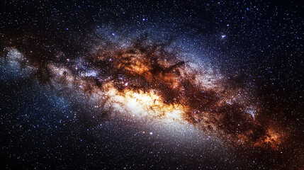 Fototapeta premium The intricate patterns of a distant galaxy