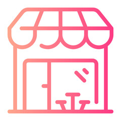 food court gradient icon