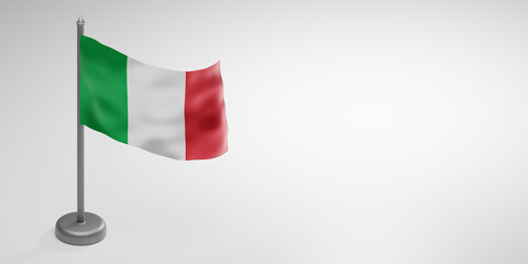 Independence Day of Italy. 3d render. 