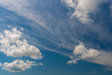 white cloud on blue sky