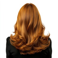 Obraz premium Woman's Long Golden Red Wavy Hair