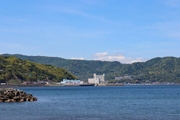 Fototapeta premium 伊東港付近の相模湾（静岡県伊東市）