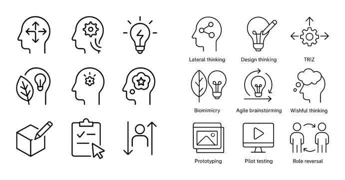 Innovation Strategy Icons