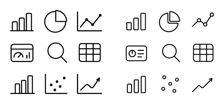 Minimalist Analytics Icons