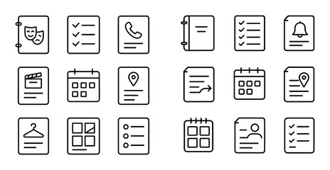 Minimalist Paperwork Icons