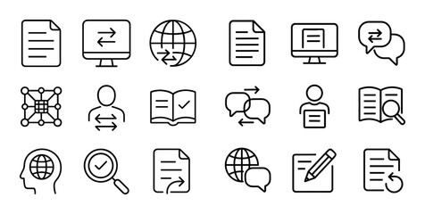 Translation Process Icons