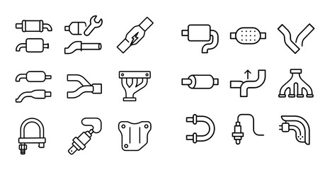 Minimal Exhaust Icons Grid