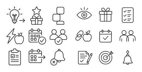 Habit Building Icons