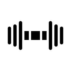 dumbbell glyph icon