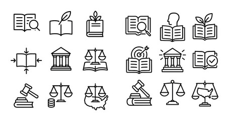 Constitutional Interpretation Icons