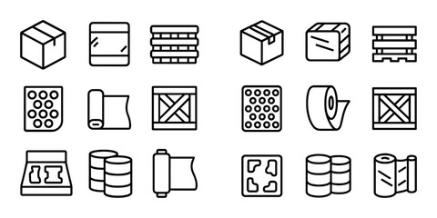 Minimal Packaging Icons