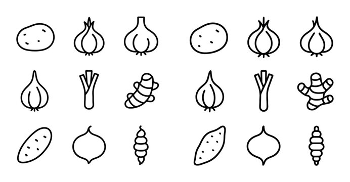 Minimalist Tubers Icons
