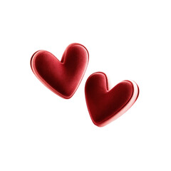 Obraz premium Romantic Red Hearts Perfect Symbols of Love and Affection