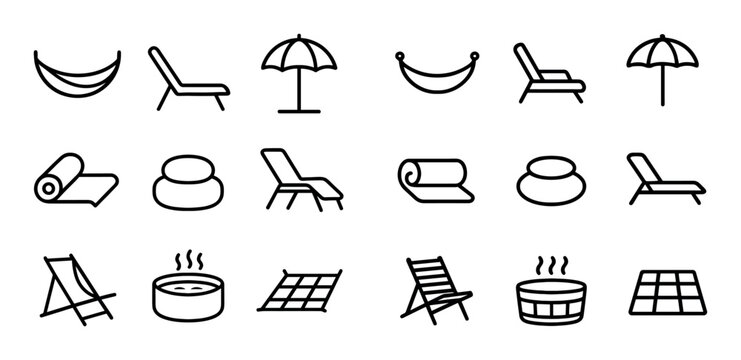Minimalist Relaxation Icons