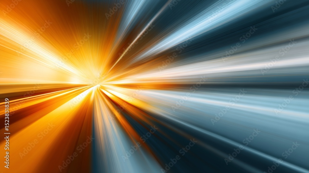 Poster futuristic dynamic background with abstract high-speed motion lines, modern fast movement concept fo