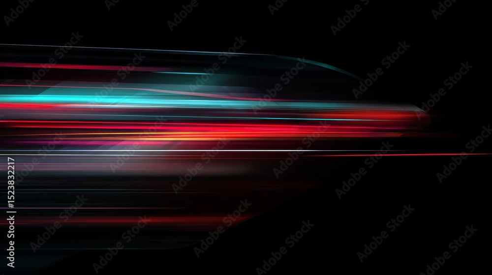 Aufkleber futuristic dynamic background with abstract high-speed motion lines, modern fast movement concept fo