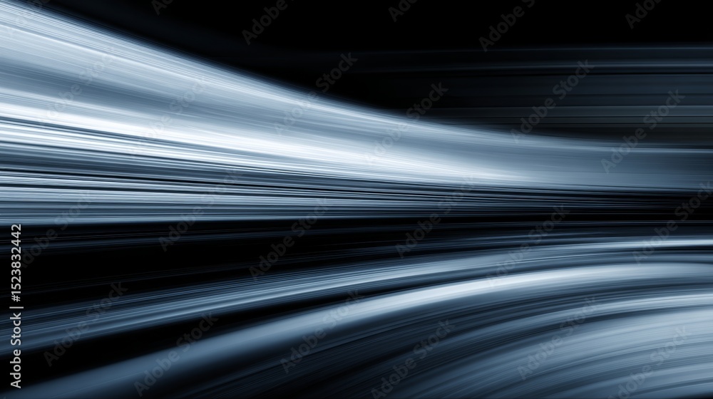 Poster futuristic dynamic background with abstract high-speed motion lines, modern fast movement concept fo