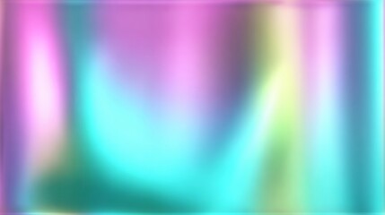 Retro holographic foil background with vibrant iridescent gradient, abstract colorful blur effect and futuristic light texture, perfect for vintage design, digital art, and creative label concepts