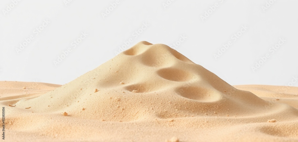 Aufkleber minimalist composition showing undulating patterns and textures of sand dunes on light backdrop